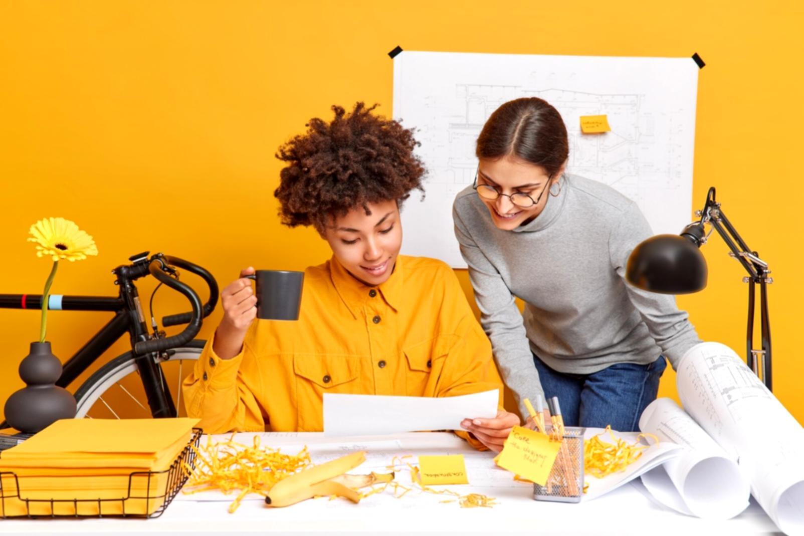 Financial planning workspace with charts and analysis
